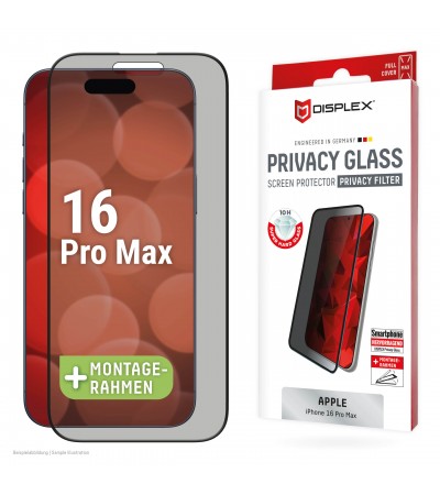 iPhone 16 Pro Max Privacy Tempered Glass 02000