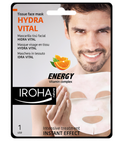 IROHA Hydravital Men Sheet Mask - Vitamins