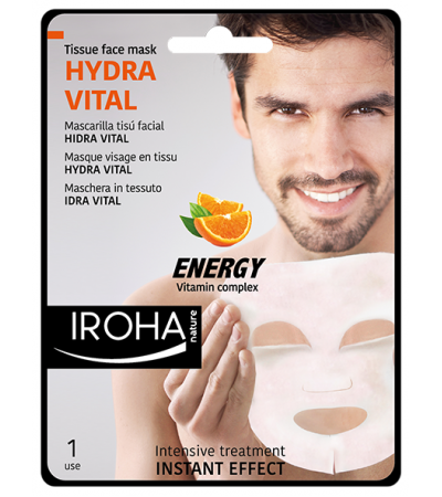 IROHA Hydravital Men Sheet Mask - Vitamins