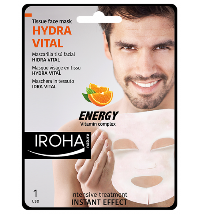IROHA Hydravital Men Sheet Mask - Vitamins