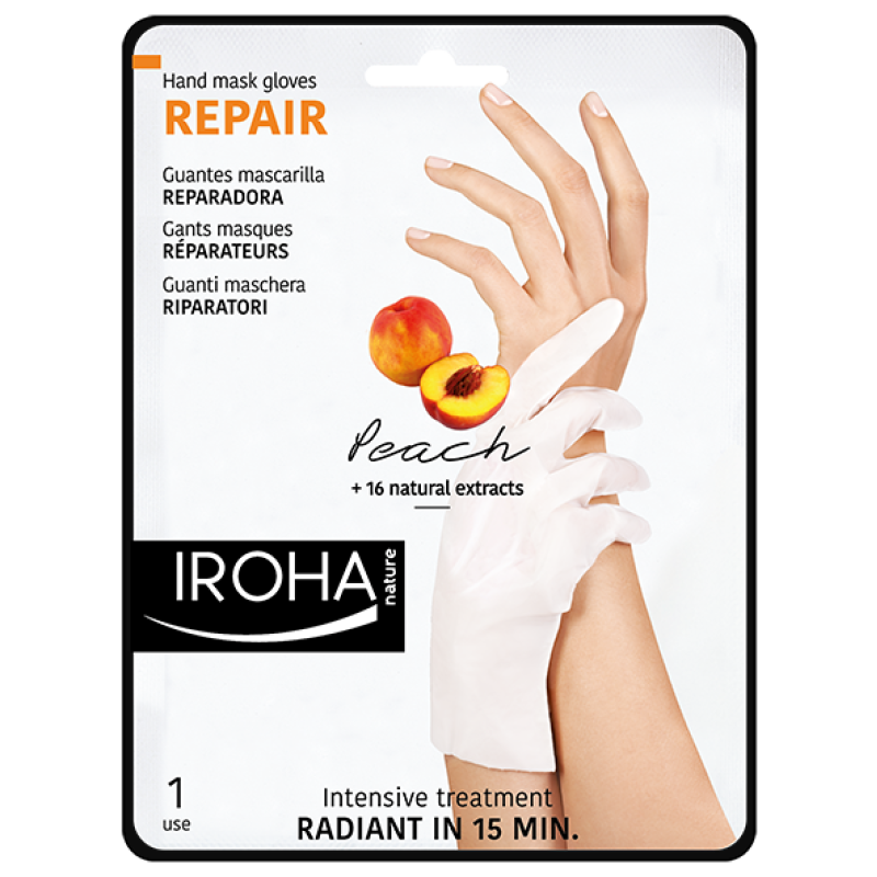IROHA Hand Repairing Mask Gloves Peach IROHA Hand Repairing Mask Gloves Peach