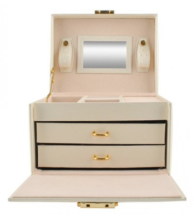 Beautylushh Beige Jewelry Box