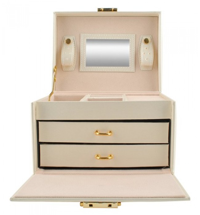 Beautylushh Beige Jewelry Box