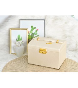 Beautylushh Beige Jewelry Box