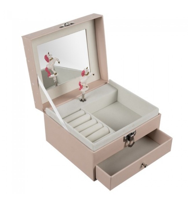 Jewelry Box with Unicorn Music Box