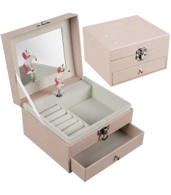 Jewelry Box with Unicorn Music Box