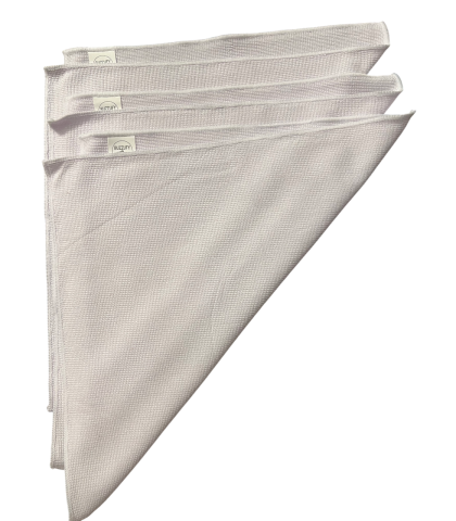 Buzzufy Microfiber High Performance Polishing Cloths – 3 PACK Premium Quality Cloth for Cleaning & Polishing – Lint-Free, Streak-Free for Cars, Household, Watches & Jewelry, Silver, Gold, Stainless Steel, 32 cm x 36 cm, White