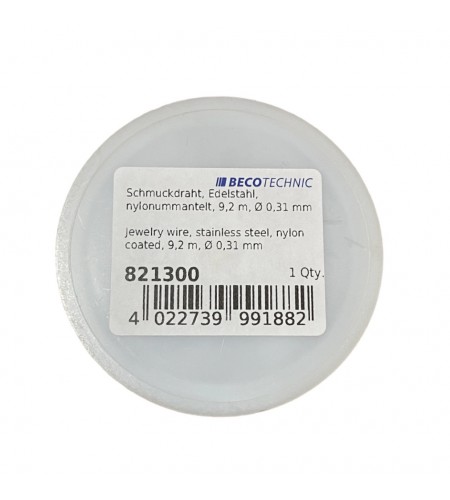 Jewelry wire, stainless steel, nylo ...
