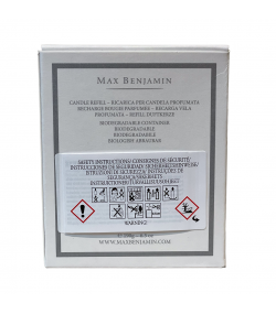 Lemongrass and Ginger Luxury Natural Candle Refill Max Benjamin