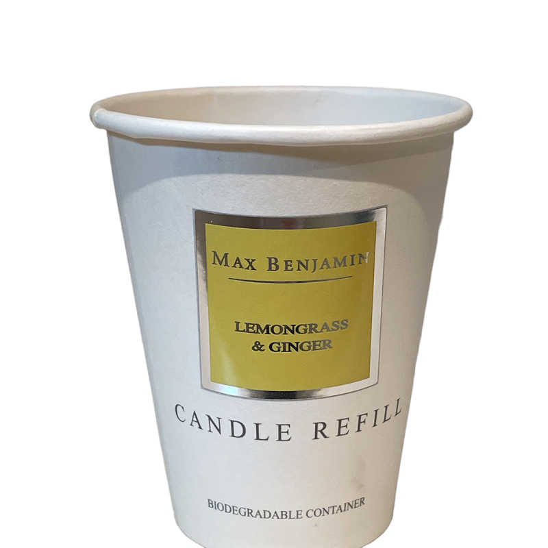 Lemongrass and Ginger Luxury Natural Candle Refill Max Benjamin Lemongrass and Ginger Luxury Natural Candle Refill Max Benjamin