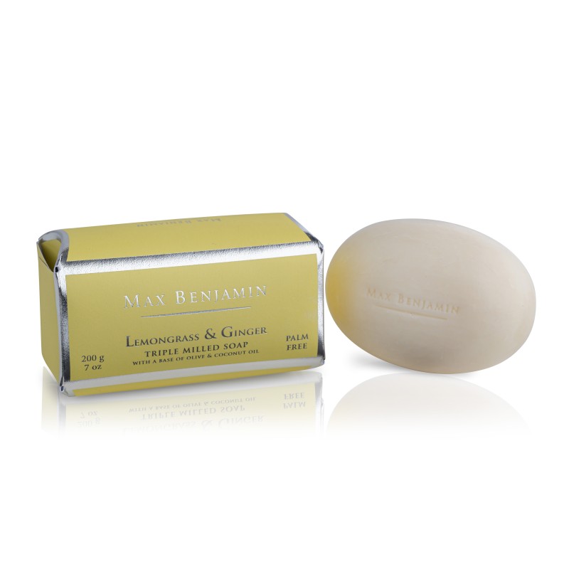 Luxury Soap Bar Lemongrass and Ginger Max Benjamin Luxury Soap Bar Lemongrass and Ginger Max Benjamin