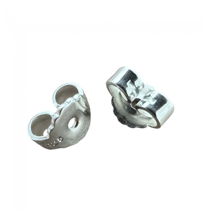 Lot of 925 silver ear nuts – Assorted sizes
