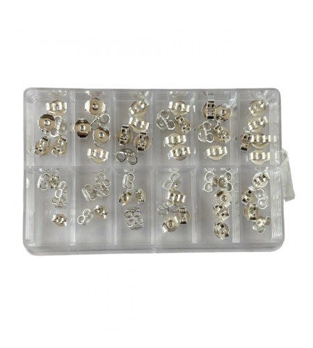 Lot of 925 silver ear nuts – Assort ...