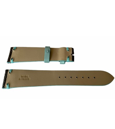 Louis Vuitton monogram leather strap for watches brown & tiffany 18 mm