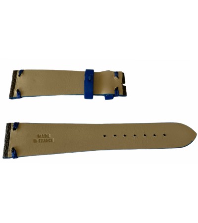 Louis Vuitton monogram leather strap for watches brown & blue 20mm