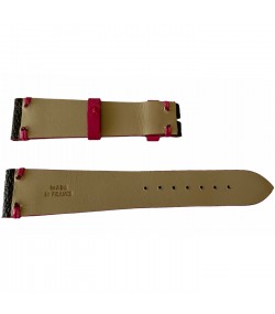 Louis Vuitton monogram leather strap for watches brown & pink 20mm