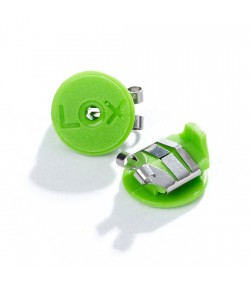 LOX classic locking earring backs green colour