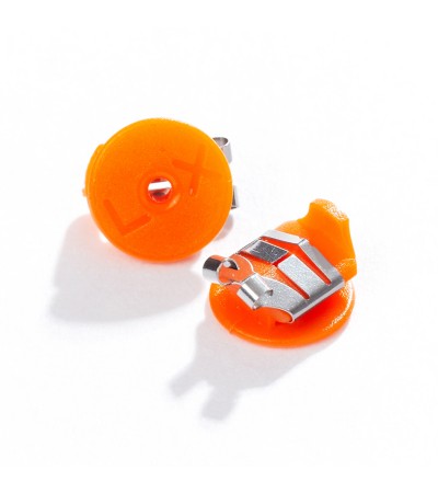 LOX classic locking earring backs orange colour
