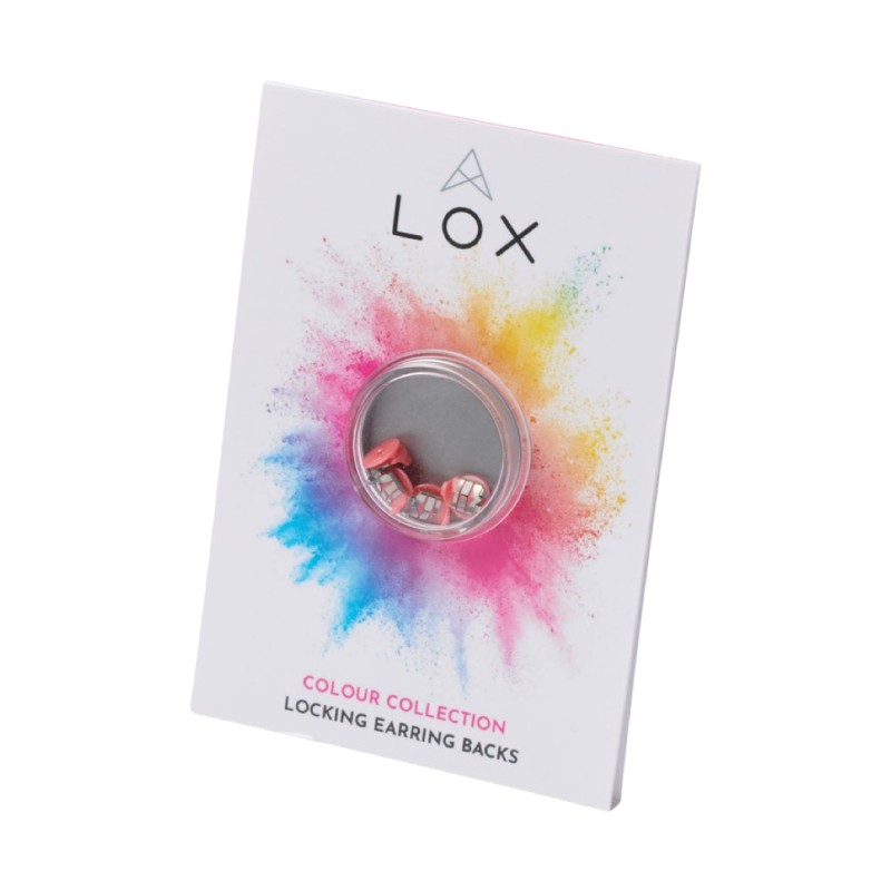 LOX розови заключващи задни части за обеци LOX розови заключващи задни части за обеци