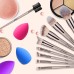 Makeup Brushes, 4 Makeup Sponges & 1 Brush Cleaner Set - Rose Gold BESTOPE