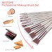 BESTOPE Makeup Brushes 16 Pcs Makeup Brush Set, Champagne Gold
