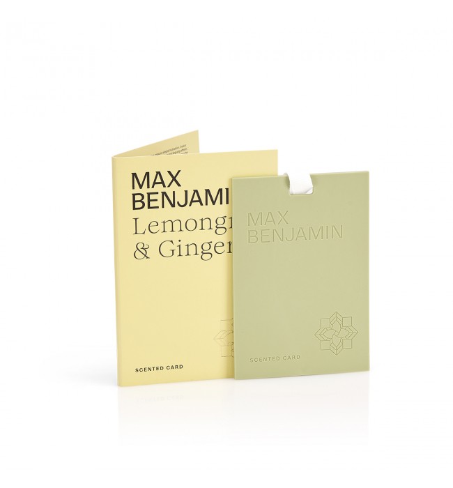 Max Benjamin Lemongrass and Ginger scented card