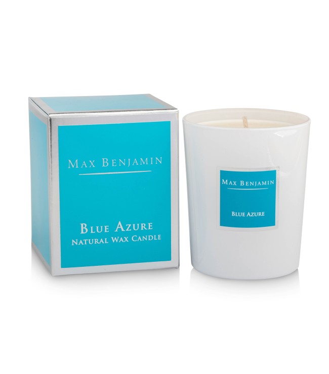 Blue Azure Luxury Natural Candle Max Benjamin