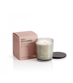 Irish Leather and Oud Luxury Natural Candle – Max Benjamin