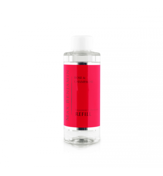 Rose and Champagne Luxury Diffuser Refill Max Benjamin 300 ml