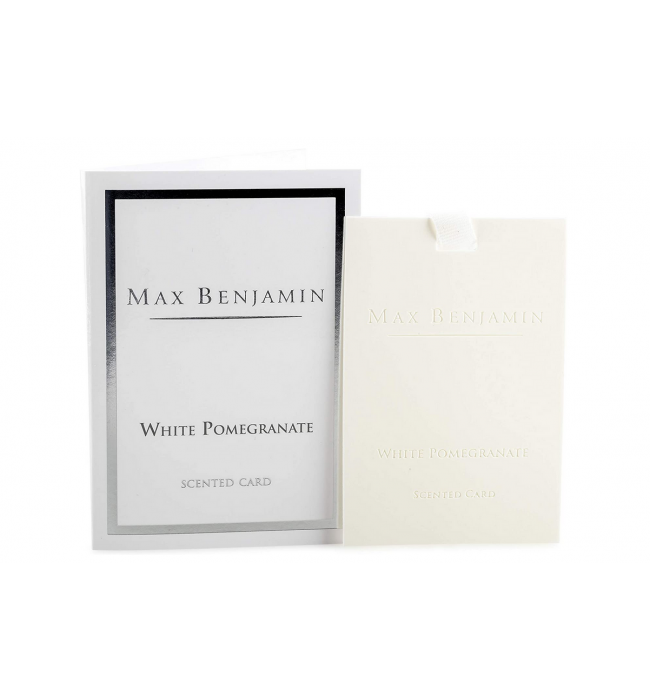 Max Benjamin White Pomegranate Scented Card