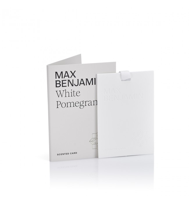 Max Benjamin White Pomegranete scented card