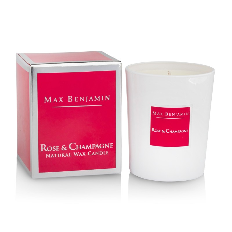 Max Benjamin Luxury Natural Candle Rose & Champagne Max Benjamin Luxury Natural Candle Rose & Champagne