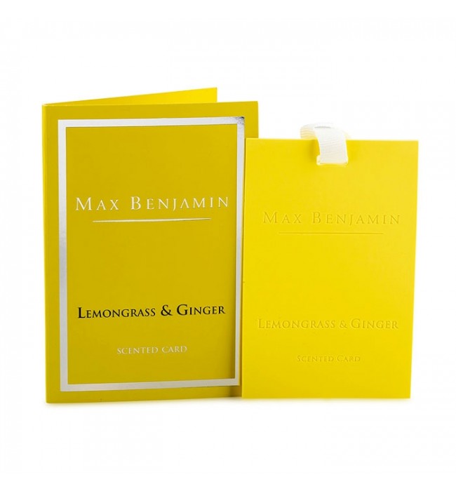 Lemongrass & Ginger Luxury Scented Card – Max Benjamin