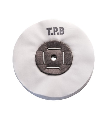 Merard Polishing wheel N° TPB, blanched cotton, Ø 100 mm, 50 folds