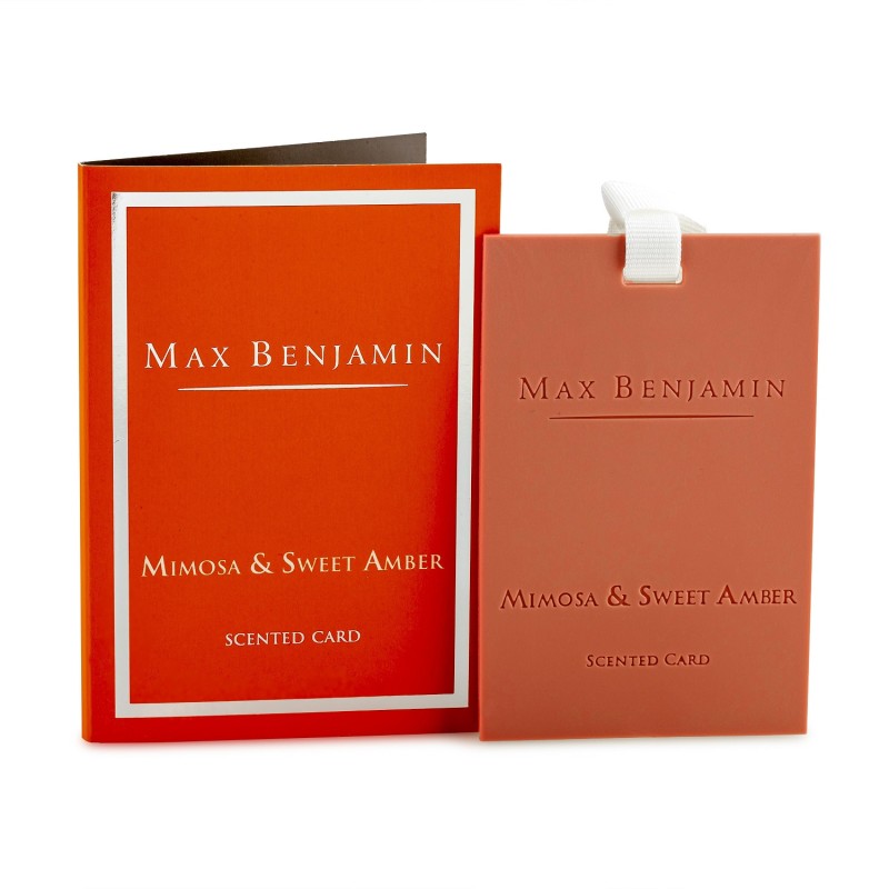 Mimosa & Sweet Amber Luxury Scented Card Max Benjamin Mimosa & Sweet Amber Luxury Scented Card Max Benjamin