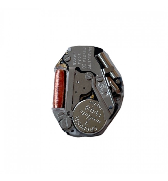 Miyota 2034 quartz movement size 6 3/4 x 8