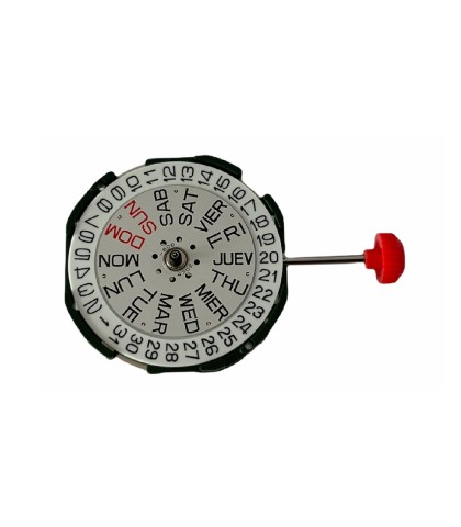 Miyota 2105 10 1/2''' SC-DD(3) day date Japanese watch movement