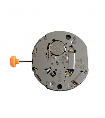 Miyota JS25 12 1/2''' SC-chronograph 3 sub-dials on 3-6-9 and date indication on 4 o'clock quartz movement