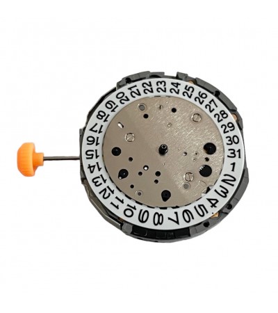 Miyota JS25 12 1/2''' SC-chronograph 3 sub-dials on 3-6-9 and date indication on 4 o'clock quartz movement