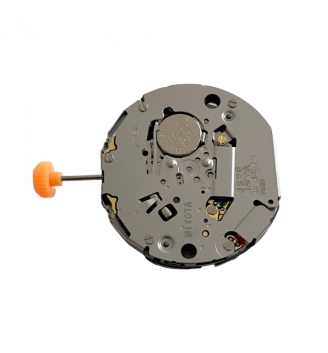 Miyota JS26 12 1/2''' SC-chronograph 3 sub-dials on 3-6-9 and date indication on 4 o'clock quartz movement