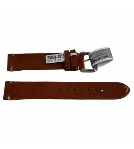 Mokka reddish brown strap with stit ...