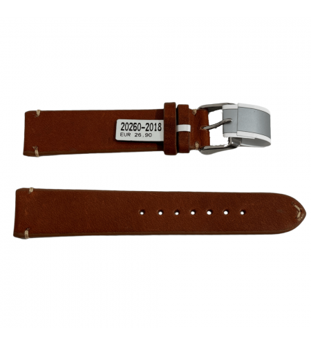 Mokka reddish brown strap with stit ...