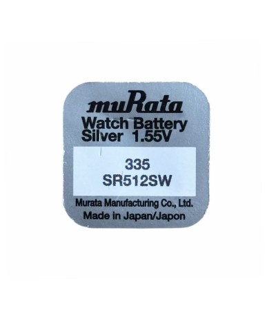 Murata 335 SR512SW watch coin battery 1.55V