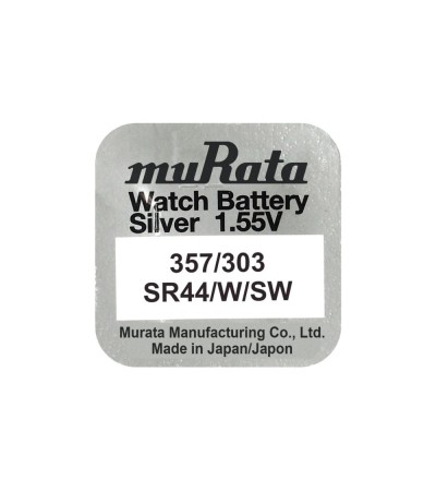 Murata 357/303 SR44N watch coin battery 1.55V