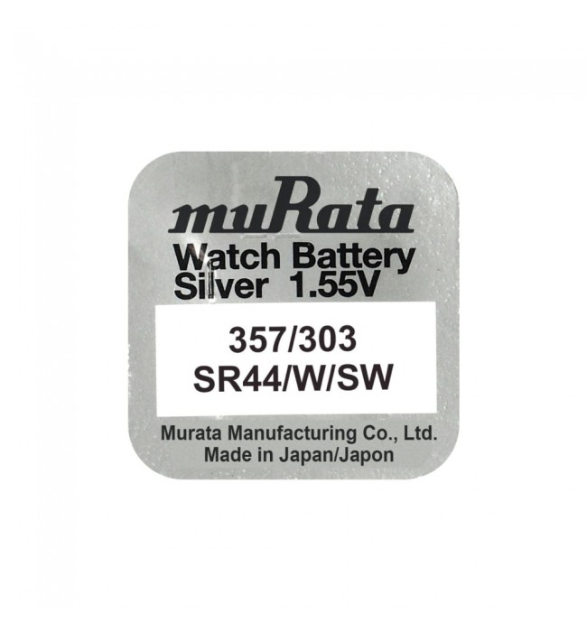 Murata 357/303 SR44N watch coin battery 1.55V