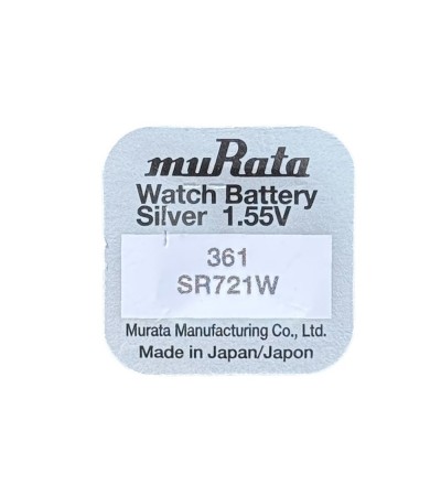 Murata 361 SR721W watch coin battery 1.55V