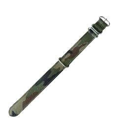 NATO nylon Camouflage watch strap 20mm with steel buckle