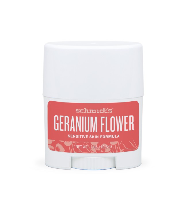 Schmidt's Naturals Sensitive Skin Deodorant Stick - Travel Size (Geranium Flower)