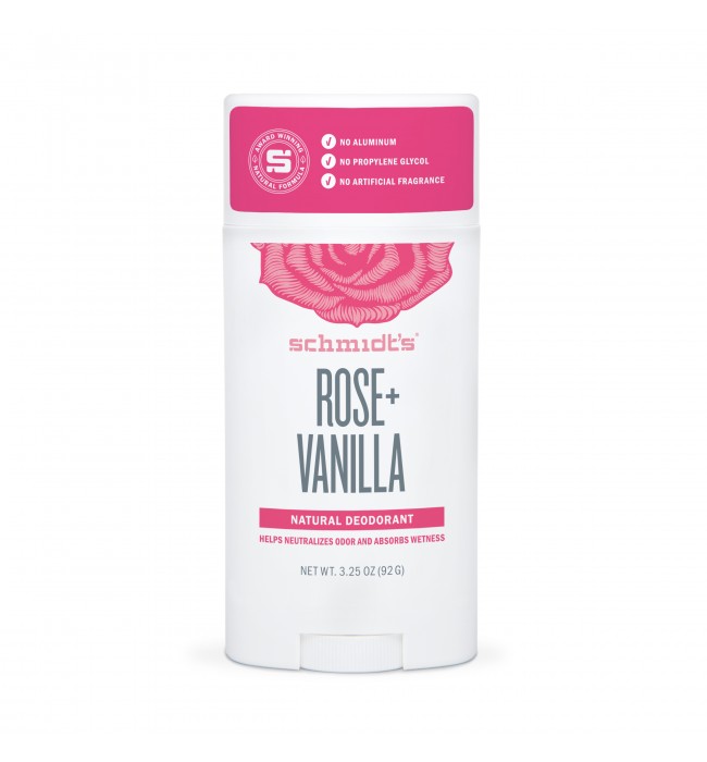 Schmidt's Naturals Deodorant Stick - Rose Vanilla