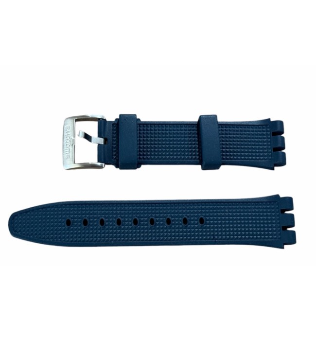 Синя силиконова каишка за часовник Swatch AYV2454